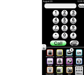 Clarity Ensemble Amplified Captioning Phone with user interface